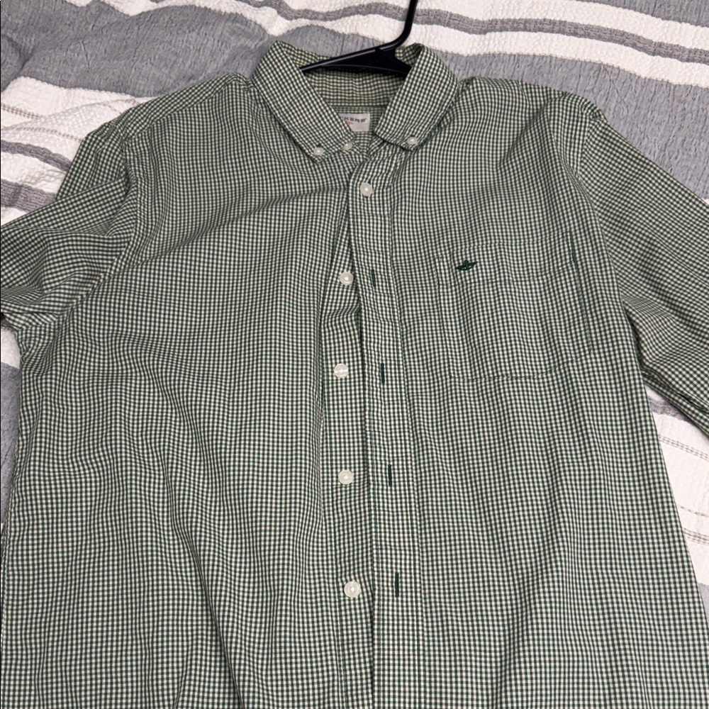 Dockers Green Gingham Men's Shirt